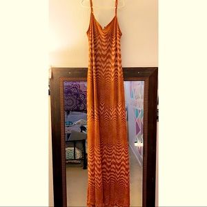 Long patterned dress by FIRE Los Angeles
